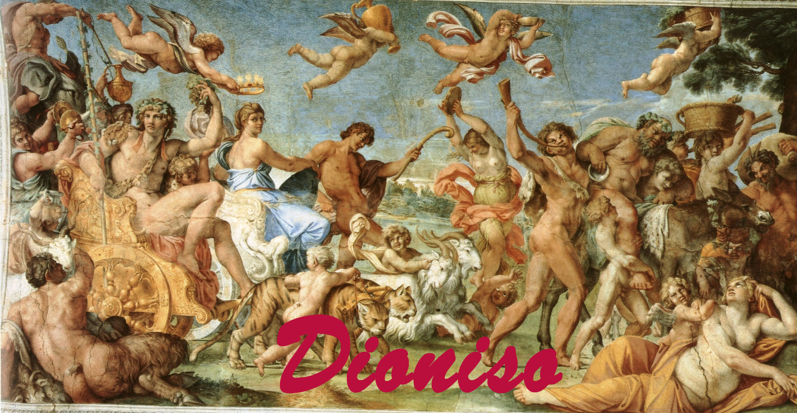 The Triumph of Bacchus and Ariadne, Annibale Carracci, Farnese Gallery, Rome, 1597xy