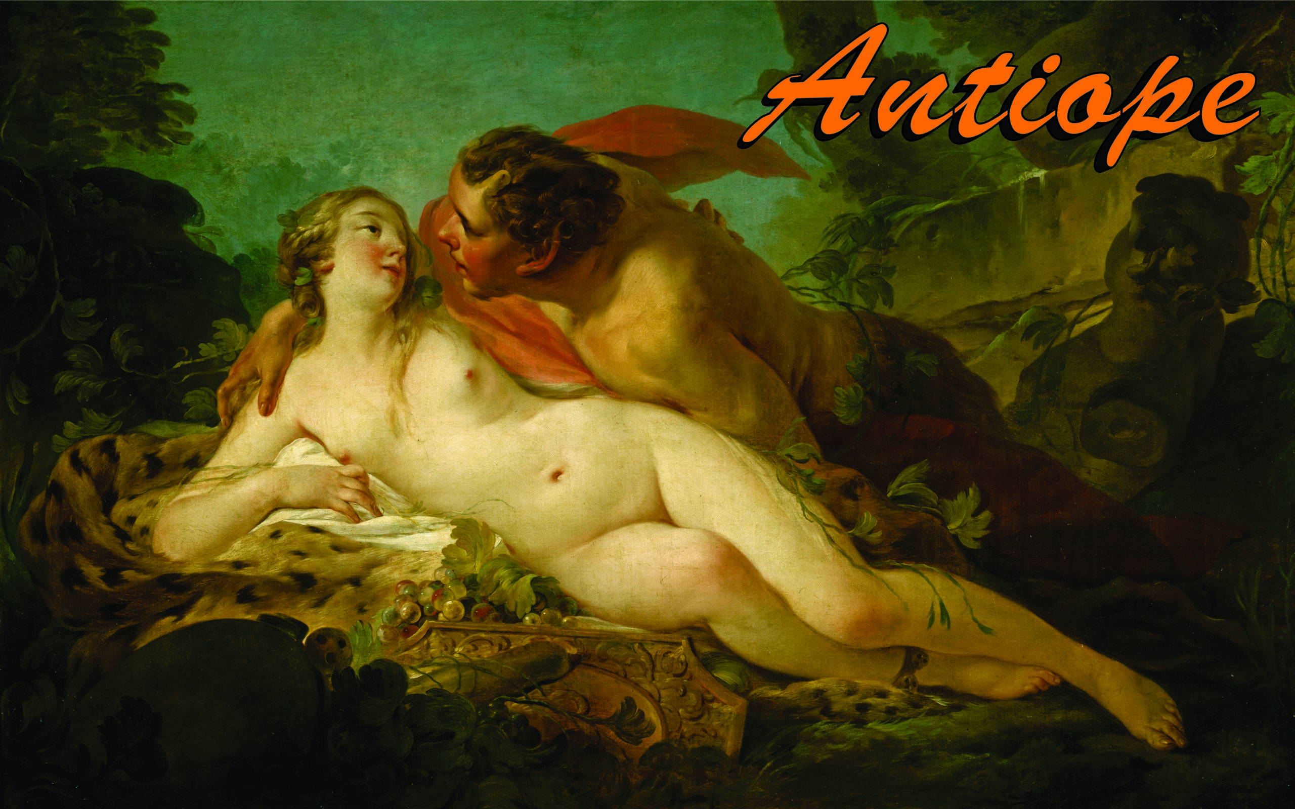 Jupiter et Antiope, Jean-Baptiste Marie Pierre, 1745